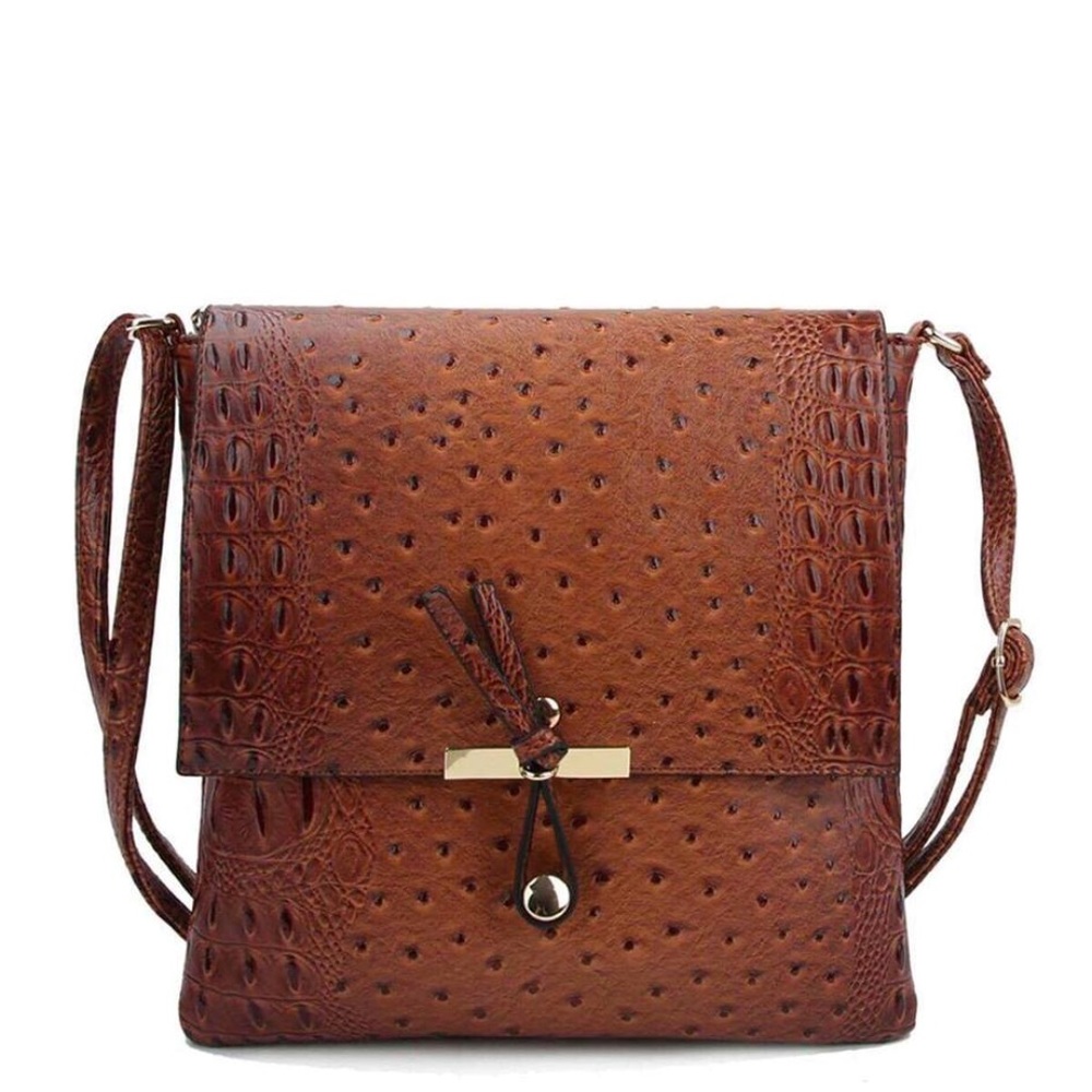 Alligator Ostrich Crossbody - Picture 1 of 5